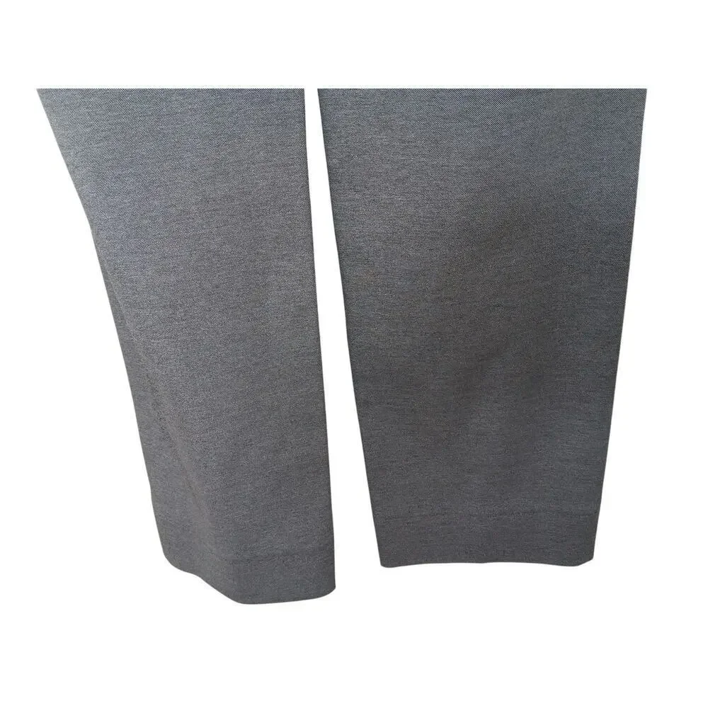 Theory Men’s Gray Dress Pants Size 32 High Density Knit Flat Front Slim Trousers
